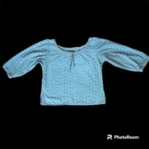 Fresh detailed green blouse